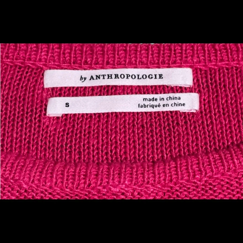 Anthropologie Size S Mayfield Knit LinenSweater Top - Picture 3 of 3